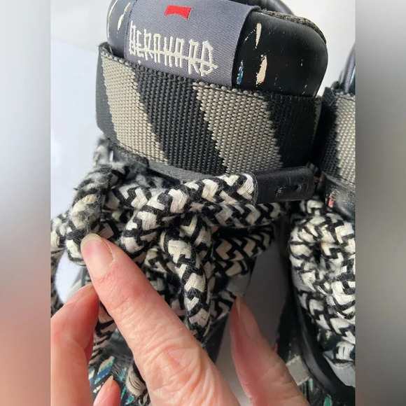 Bernhard Willhelm Camper Together Black Hightop Sneakers Sz 35 - Picture 8 of 10